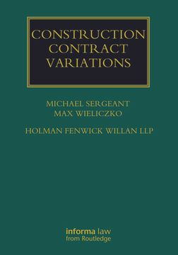 portada Construction Contract Variations (en Inglés)