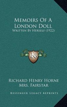 portada memoirs of a london doll: written by herself (1922) (in English)