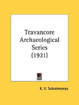 portada travancore archaeological series (1921) (en Inglés)