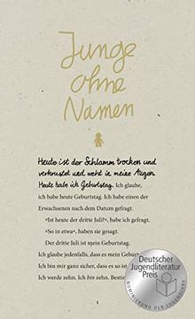 portada Junge Ohne Namen (en Alemán)