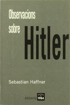 portada Observacions Sobre Hitler (en Catalá)