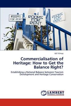 portada commercialisation of heritage: how to get the balance right? (en Inglés)