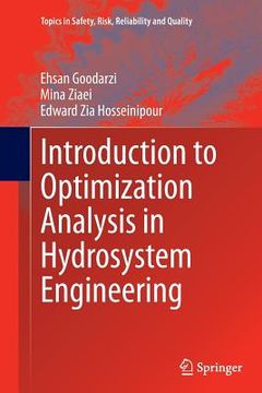 portada Introduction to Optimization Analysis in Hydrosystem Engineering (en Inglés)