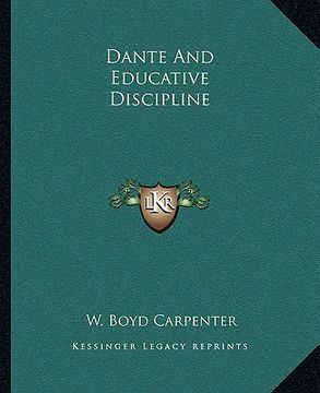 portada dante and educative discipline (in English)