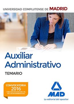 portada Auxiliar Administrativo de la Universidad Complutense de Madrid: Temario