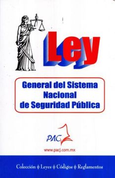 portada LEY GENERAL DEL SISTEMA NACIONAL DE SEGURIDAD PUBLICA