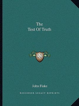 portada the test of truth (en Inglés)