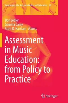 portada Assessment in Music Education: From Policy to Practice