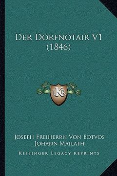 portada Der Dorfnotair V1 (1846) (en Alemán)