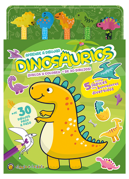 portada Lápices y borradores de colores: dinosaurios (in Spanish)