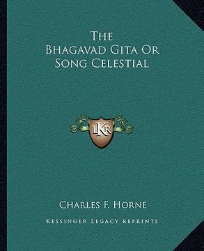 portada the bhagavad gita or song celestial (en Inglés)