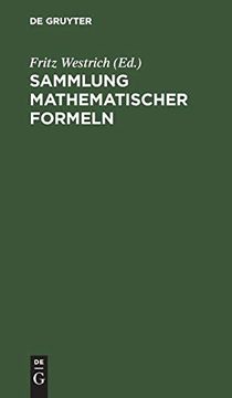 portada Sammlung Mathematischer Formeln (en Alemán)