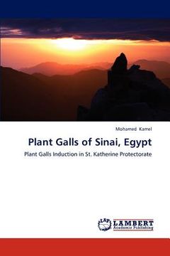 portada plant galls of sinai, egypt (en Inglés)