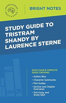 portada Study Guide to Tristram Shandy by Laurence Sterne (Bright Notes) 