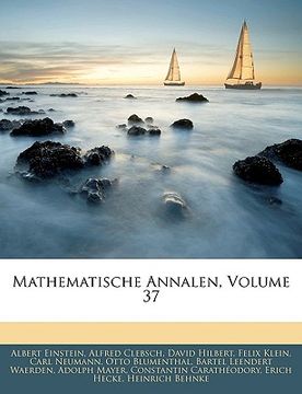 portada mathematische annalen, volume 37