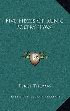 portada five pieces of runic poetry (1763)