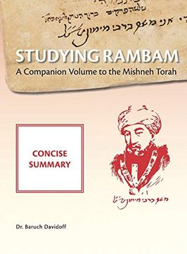portada Studying Rambam. A Companion Volume to the Mishneh Torah. Concise Summary (en Inglés)