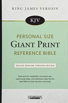 portada Kjv Personal Size Giant Print Reference Bible: Deluxe Genuine Cowhide Edition (en Inglés)