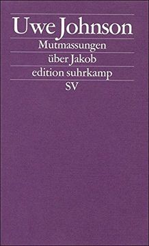 portada Mutmassungen Uber Jakob (in German)