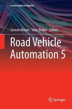 portada Road Vehicle Automation 5 (en Inglés)