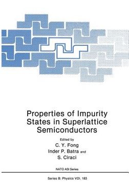 portada Properties of Impurity States in Superlattice Semiconductors (en Inglés)