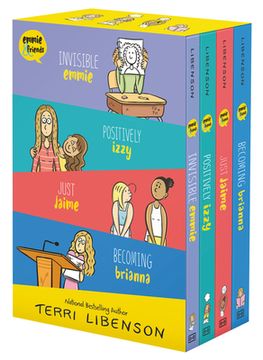 portada Emmie & Friends 4-Book box Set: Invisible Emmie, Positively Izzy, Just Jaime, Becoming Brianna (en Inglés)