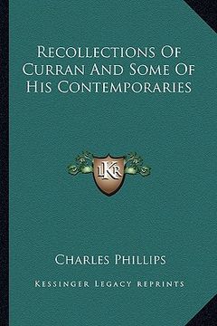 portada recollections of curran and some of his contemporaries (en Inglés)