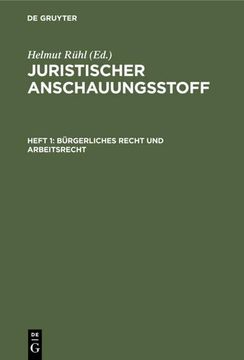 portada Bürgerliches Recht und Arbeitsrecht (en Alemán)