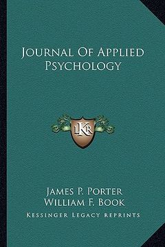 portada journal of applied psychology (in English)