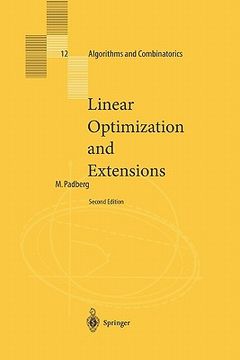 portada linear optimization and extensions