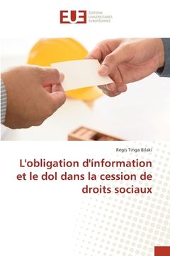 portada L'obligation d'ínformation et le dol dans la cession de droits sociaux (en Francés)