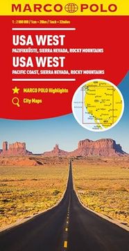 portada Usa West Marco Polo map (in German)