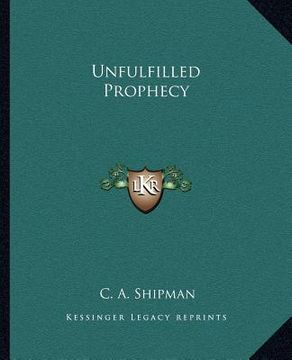 portada unfulfilled prophecy (in English)