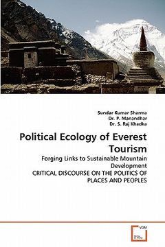 portada political ecology of everest tourism (en Inglés)