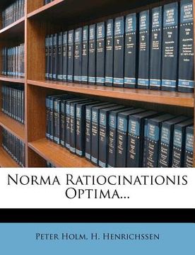 portada norma ratiocinationis optima... (en Inglés)