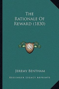 portada the rationale of reward (1830) (in English)