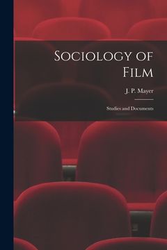 portada Sociology of Film: Studies and Documents (en Inglés)