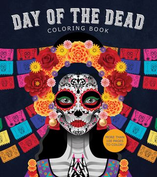 portada The day of the Dead Coloring Book (en Inglés)