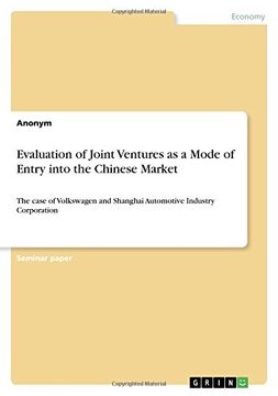portada Evaluation of Joint Ventures as a Mode of Entry Into the Chinese Market