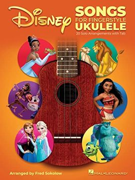 portada Disney Songs for Fingerstyle Ukulele: 20 Solo Arrangements with Tab (en Inglés)