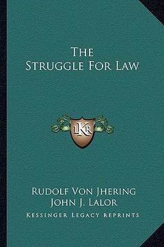 portada the struggle for law (en Inglés)