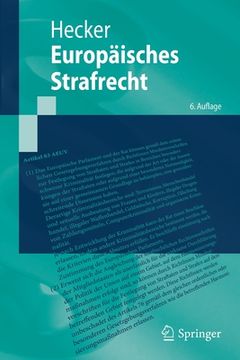 portada Europã Â¤Isches Strafrecht (Springer-Lehrbuch) (German Edition) [Soft Cover ] (en Alemán)