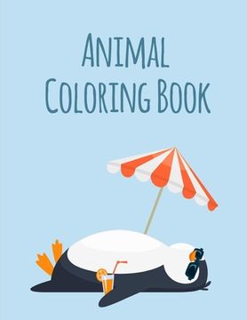 portada Animal Coloring Book: coloring book for adults stress relieving designs (en Inglés)