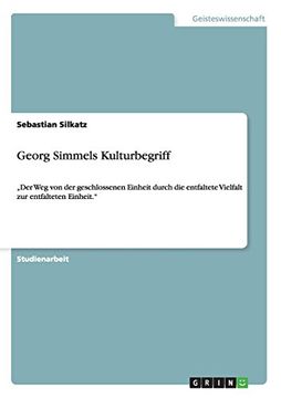 portada Georg Simmels Kulturbegriff (German Edition)