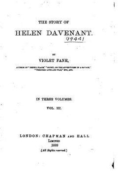 portada The Story of Helen Davenant - Vol. III (en Inglés)