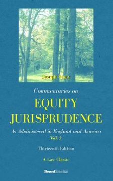 portada commentaries on equity jurisprudence, vol. ii (en Inglés)