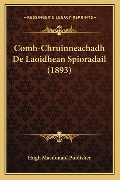 portada Comh-Chruinneachadh De Laoidhean Spioradail (1893) (en Gaélico Escocés)