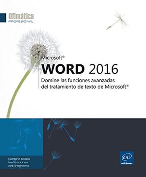 portada Word 2016. Domine Las Funciones Avanzadas Del Tratamiento De Texto De Microsoft