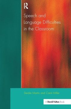 portada Speech and Language Difficulties in the Classroom (in English)