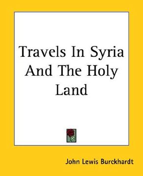 portada travels in syria and the holy land (in English)